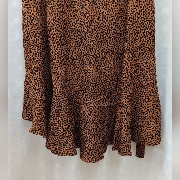 & Other Stories Leopard Ruffle Wrap Skirt - Sz 2 - Picture 7 of 12